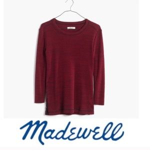 Madewell side button textured top